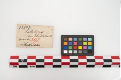 Etikett zu Bronzetüllenbeil (NHMW-PRAE-025505)